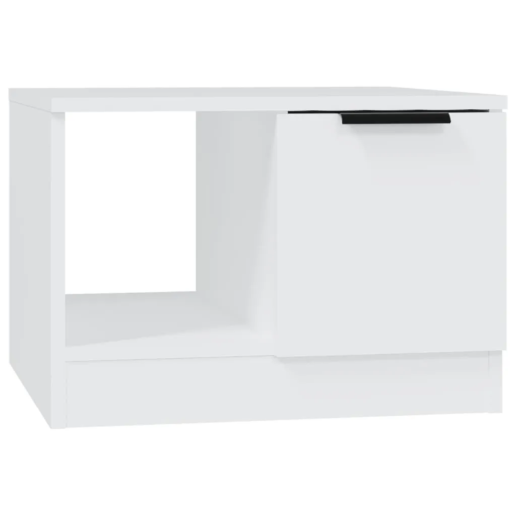 SYFAX™ Tavolino Bianco Multistrato 50x50x36 cm Robusto e Funzionale