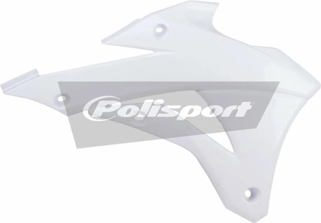 Ouïe de radiateur Polisport KX85 14- en blanc pour motocross
