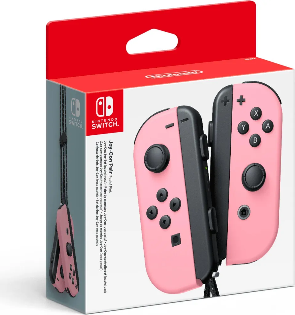 Contrôleurs Joy-Con Switch Rose Pastel Vibrations HD et Capteurs Six-Axis - 5