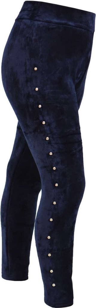 Mädchen Nicki Thermo Hose Leggings Nieten 30533 Blau 122