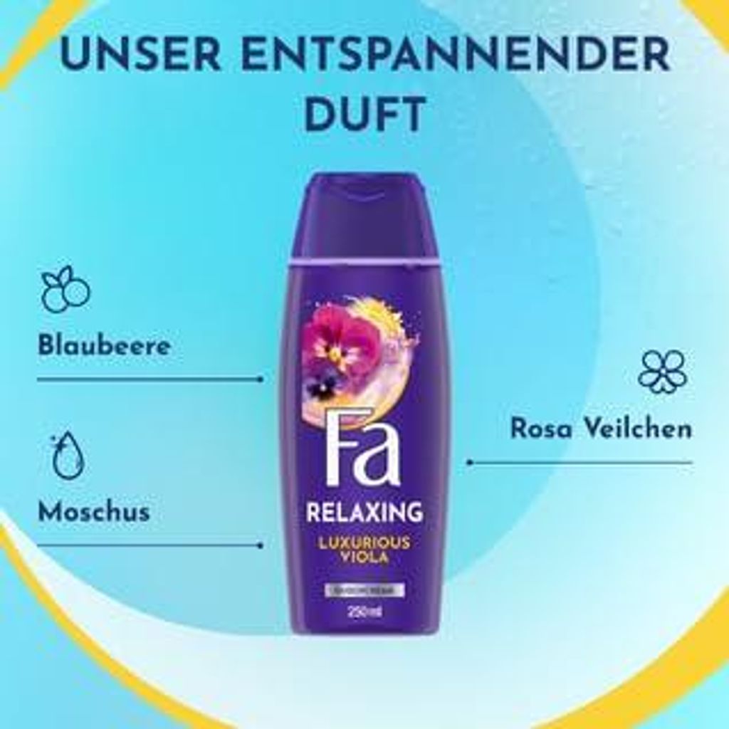 6x Fa Shower 250ml luxurious moments