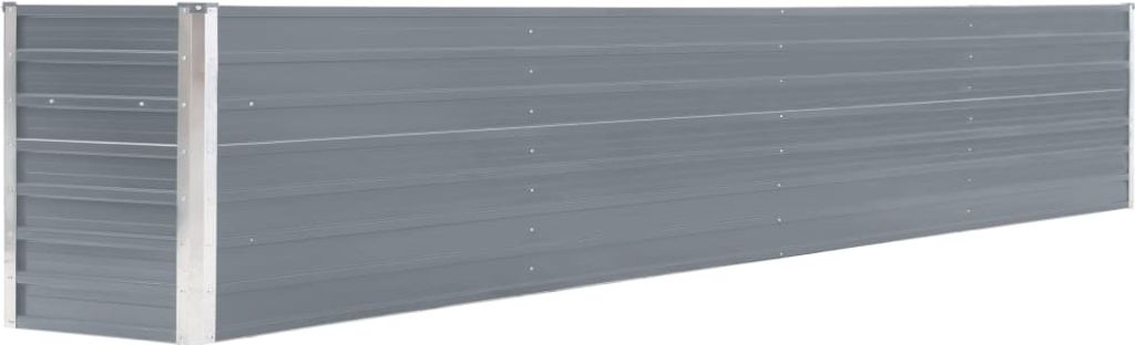 vidaXL Lit surélevé de jardin Acier galvanisé 320×40×45 cm Image du produit 