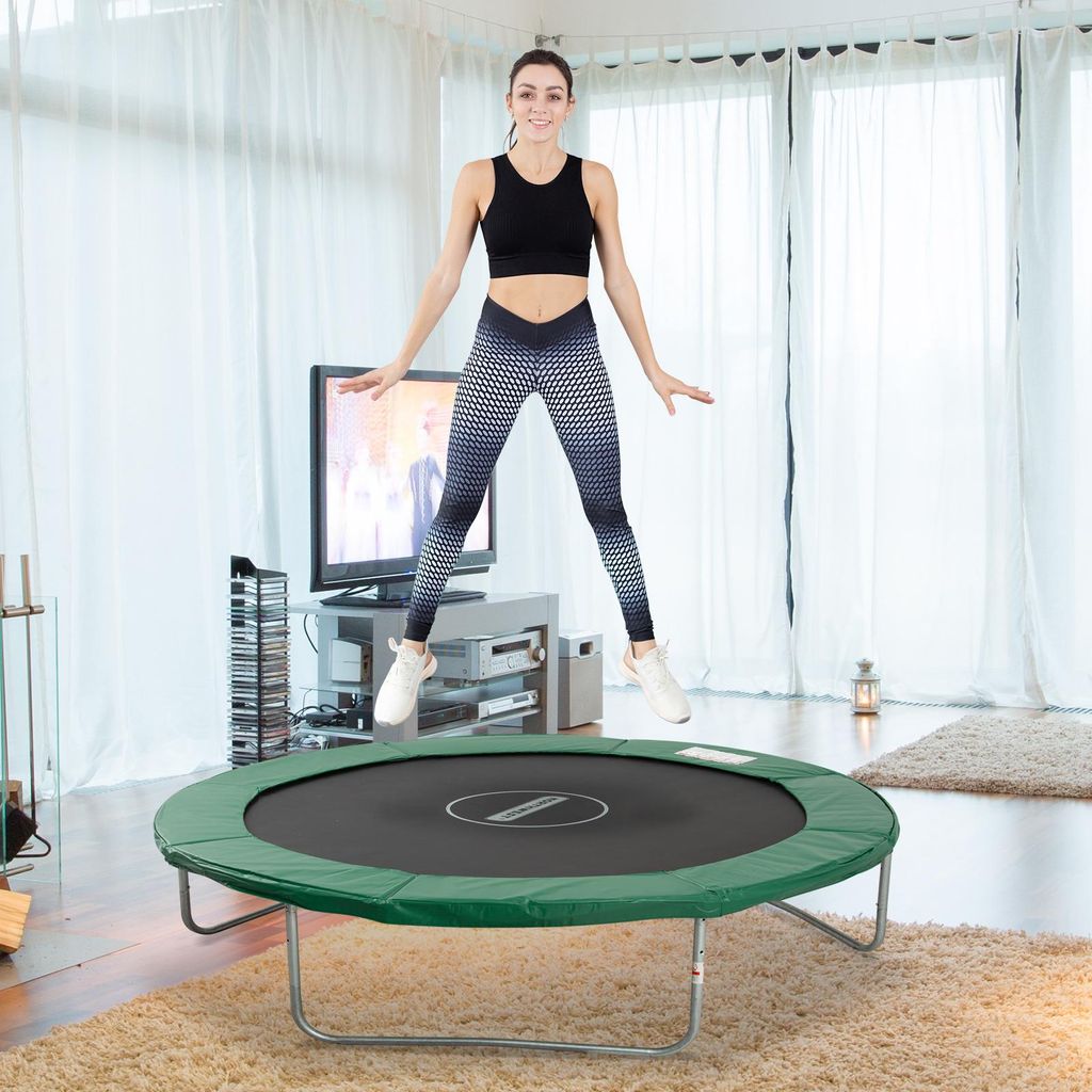 Trampolin Randabdeckung Ø305 cm breit, Reißfest UV-resistent Federabdeckung, Wasserabweisend, Trampolinzubehör Randschutz Sicherheitsnetz Ersatz...