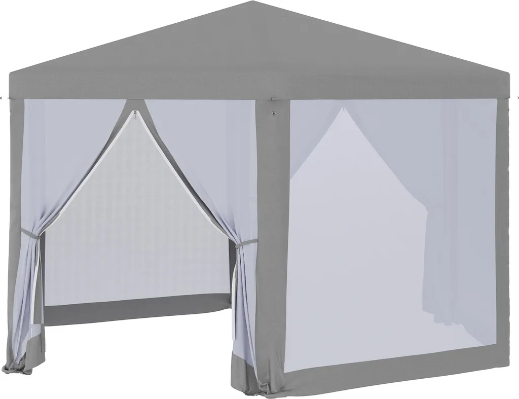 Barnum de réception hexagonal gris idéal pour protéger vos invités - 9