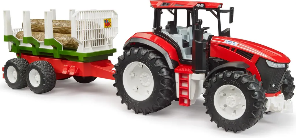 Jouet tracteur agricole avec benne basculante Bruder Roadmax jaune