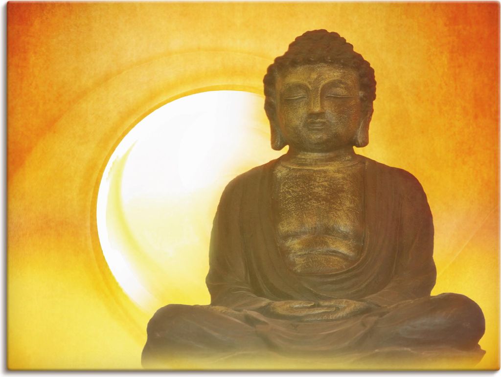 ARTland Leinwandbild Buddha 2 Größe: 120x90 cm