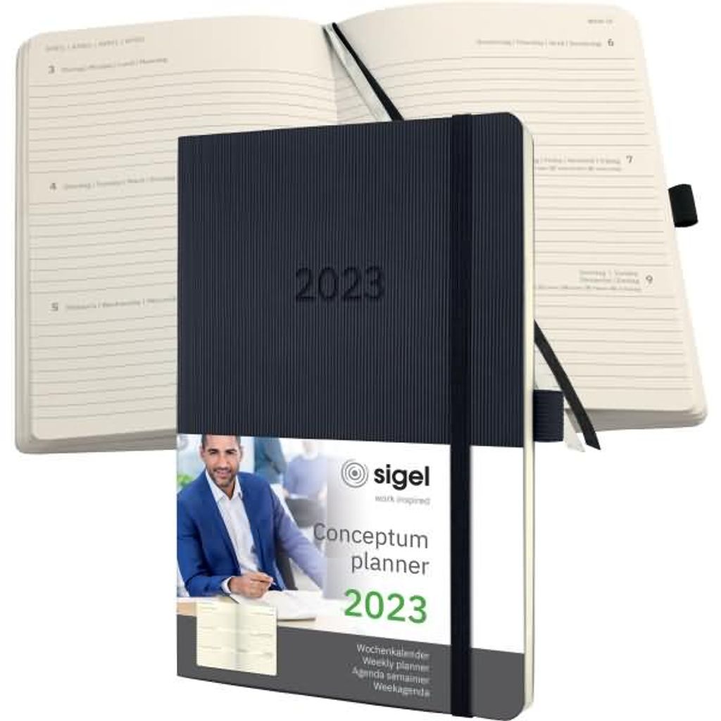 Conceptum Pure Wochenkalender black 2023