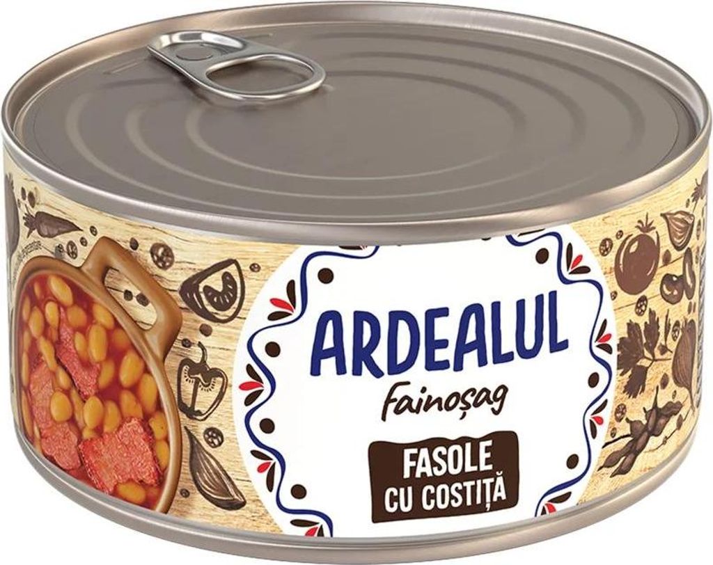 Ardealul "Costita cu fasole" Bohneneintopf mit geräuchertem Bauchspeck 300g