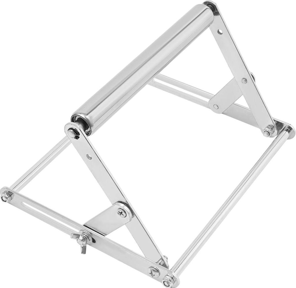 Kettensägen-Sägewerk Plankierhilfe - Verstellbarer Rollständer - Schnittstärke 2,5–14,5 cm - Traglast 30–35 kg - Edelstahl/Verzinktes Eisen...