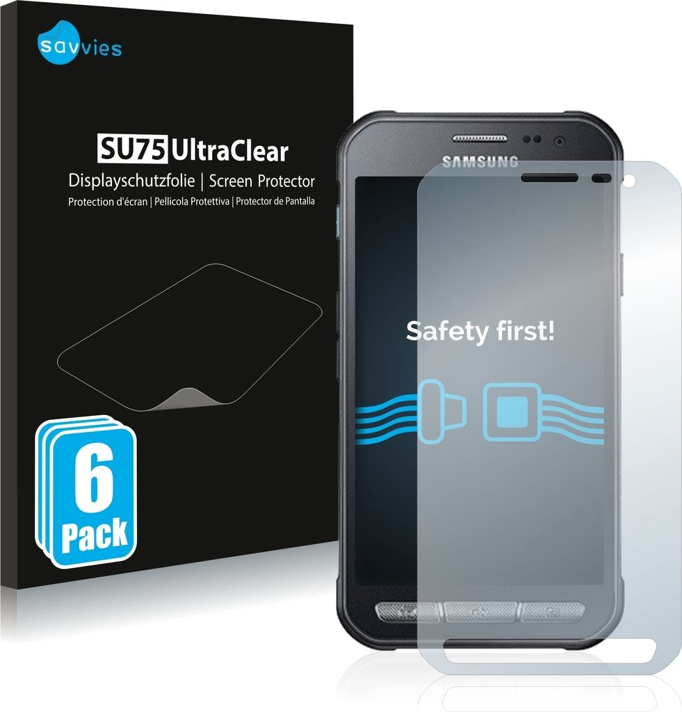6x Für Samsung Galaxy XCover 3 Schutzfolie Savvies Displayschutz Display Schutz Folie Klar Transparent