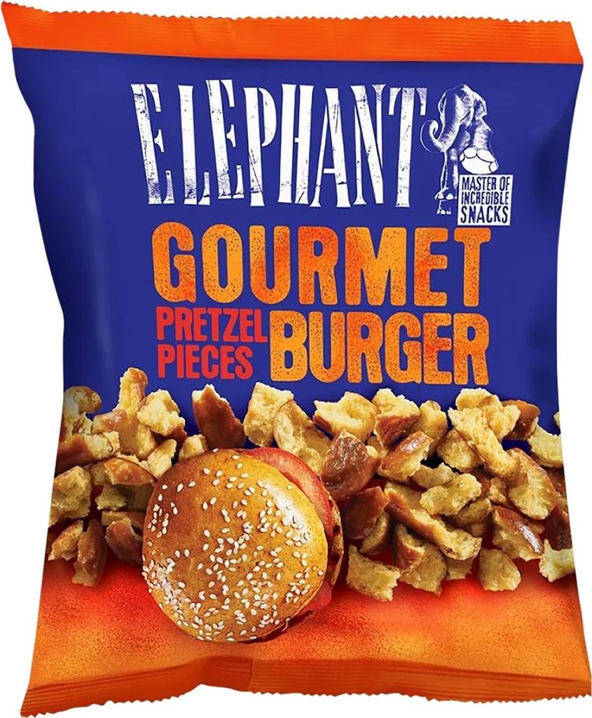 Elephant Pretzel Pieces Glazed Barbecue 125g