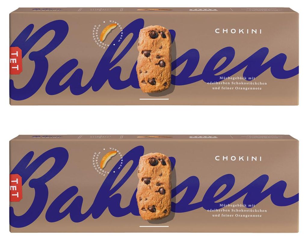 Bahlsen Chokini avec des morceaux de chocolat et une note Image du produit 