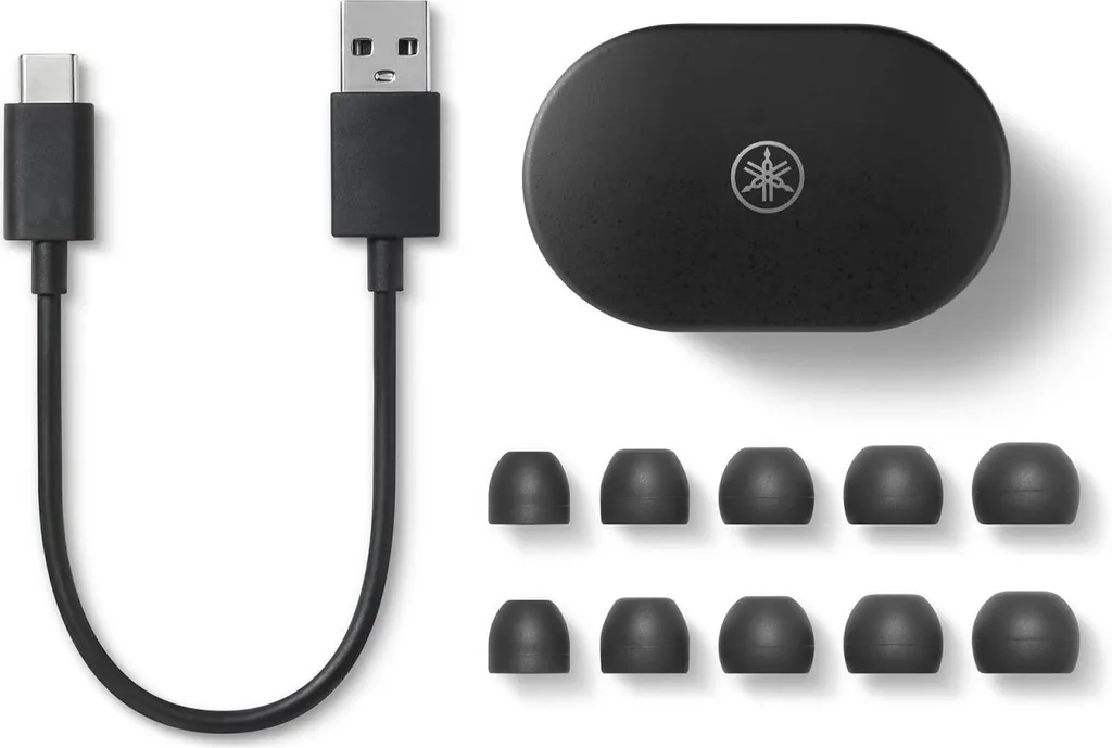 Écouteurs Bluetooth Stéréo Yamaha TW-E7B avec Réduction de Bruit Active