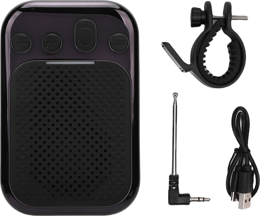 Tragbarer Bluetooth-Lautsprecher, IPX7, wasserfest, FM, kabellos, für Reisen, Fahrradlenker, Klemme auf magnetischer Halterung für Radfahren im F...
