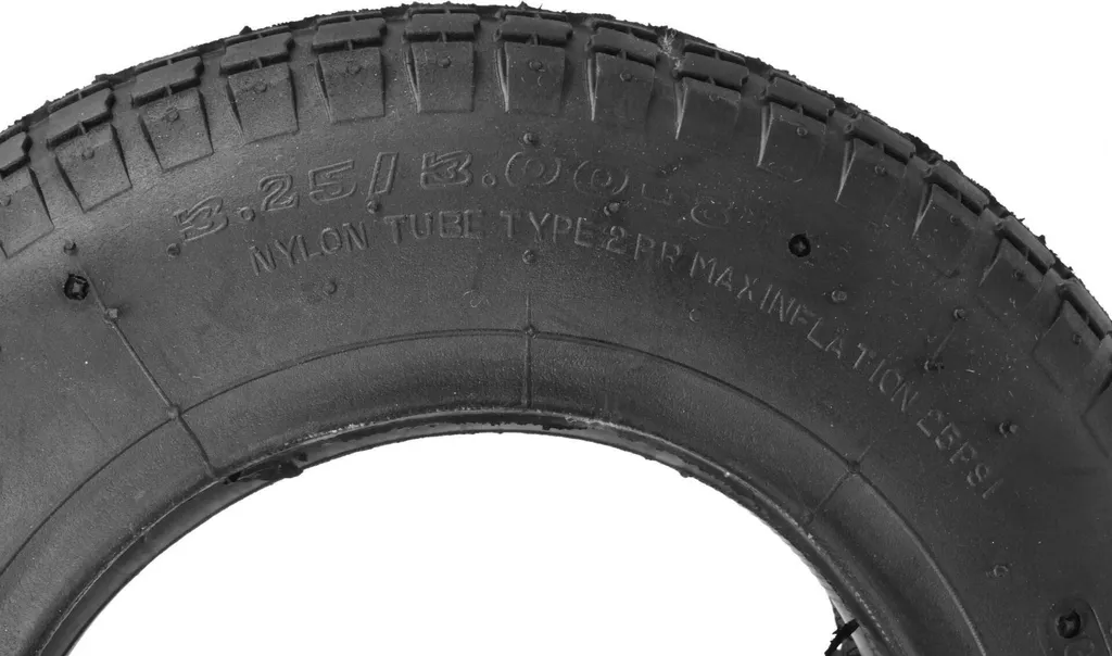 Pneumatici Carriola 3.25/3.00-8 con Camera d'aria | Rinforzo Nylon 2PR - 8