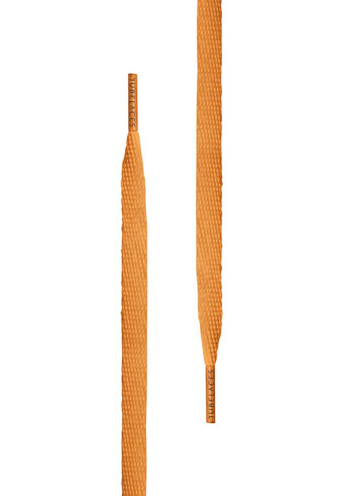 Tkaničky do bot Urban Classics White Flat arancione - 120cm Immagine del prodotto 