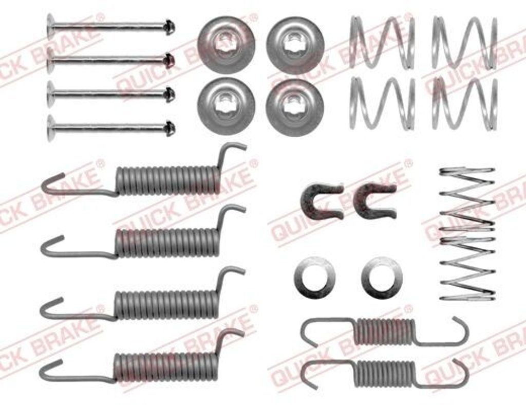Zubehörsatz Feststellbremsbacken QUICK BRAKE hinten für OPEL Frontera B SUV (U99) Frontera A SUV (U92) Frontera A Sport SUV Cabrio (U92) Campo