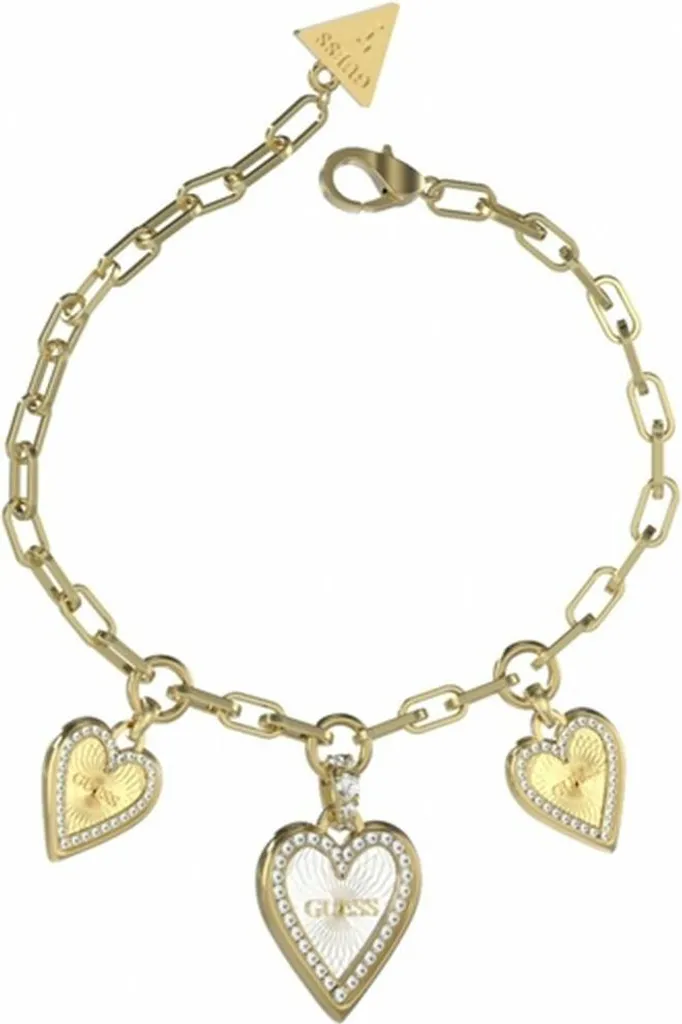Bracelet Femme Guess JUBB03235JWYGRHS en Acier Doré avec Cristaux Chic