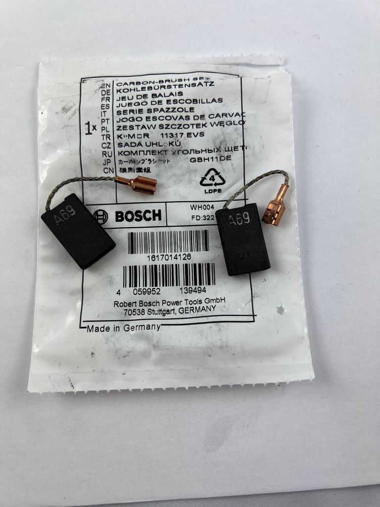 Bosch Professional Kohlebürstensatz für GBH 10 DCE / GBH 11 Produktbild 