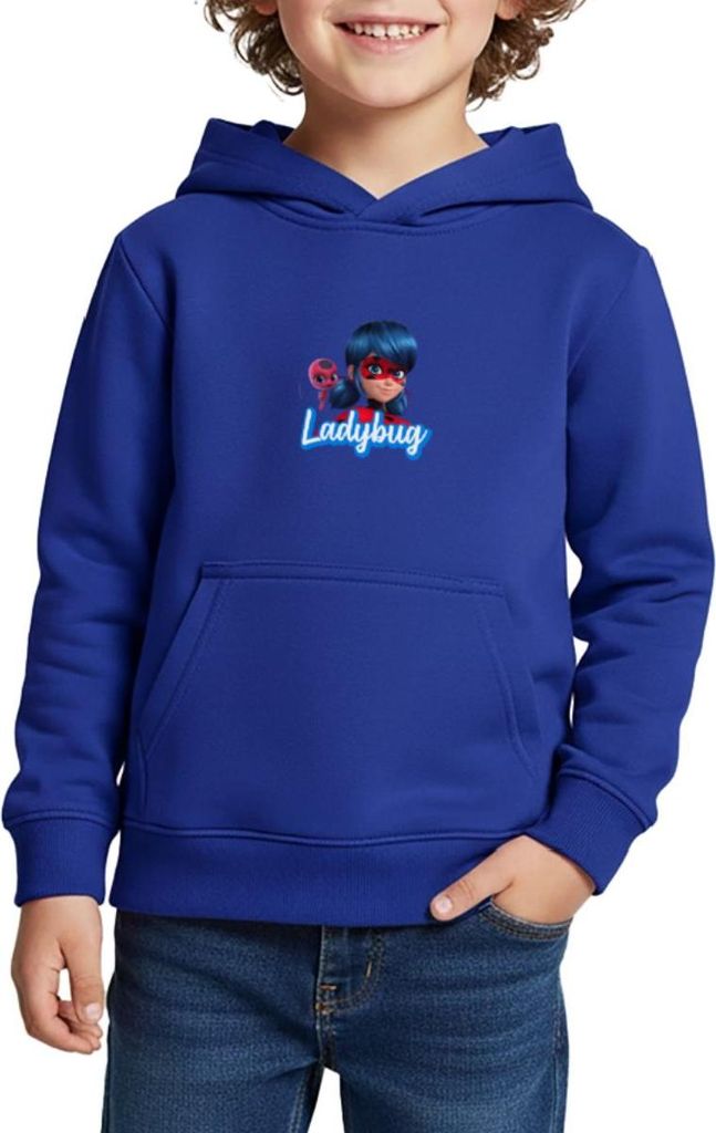 Spreadshirt Miraculous Ladybug Tikki Kinder Premium Hoodie, 158/164 (12 Jahre), Royalblau