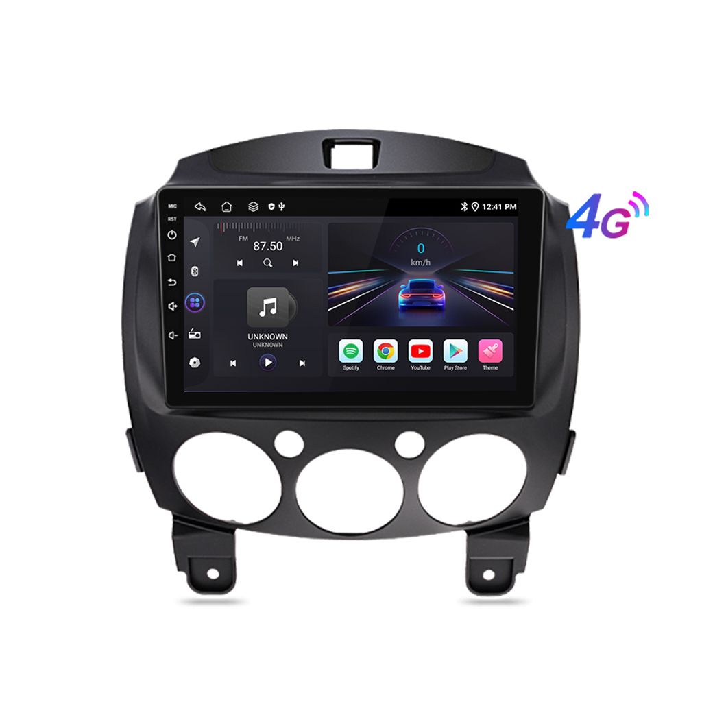 carplay 8kern autoradio 9''Android13 Für Mazda2 2007-2013 GPS 4GSIM Navi DAB BT WIFI SWC RDS DSP 1+16G