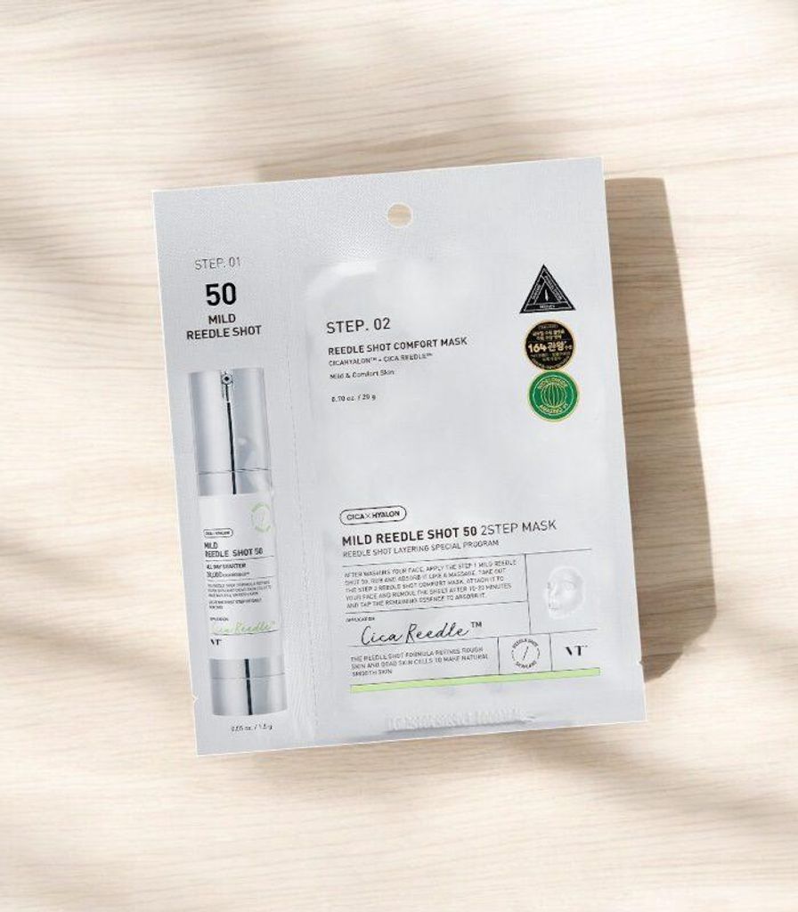 VT COSMETICS MILD REEDLE SHOT 50 2-STEP MASK, 21,5 g Obrázok produktu 