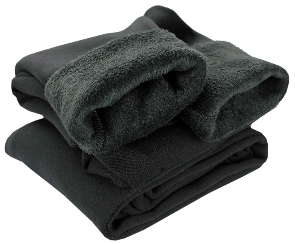 TupTam Mädchen Leggings 2er PACK Winterleggings Thermo Hohe Taille Leggins Gefüttert Fleece, Farbe: 2er Pack Schwarz, Größe: 122