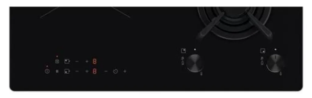 Plaque Mixte Electrolux 60cm 2 Gaz 2 Induction Commandes Frontales Noir - 7