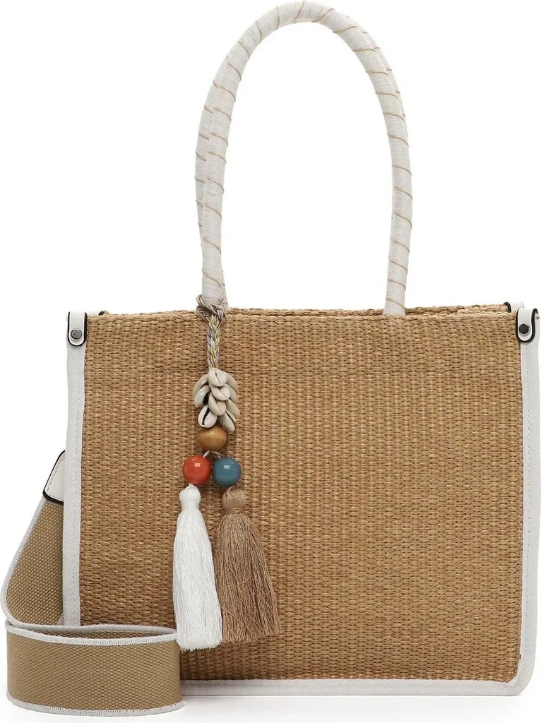 SURI FREY Kirsty Cityshopper White-Kombi - Borsa Shopper Elegante