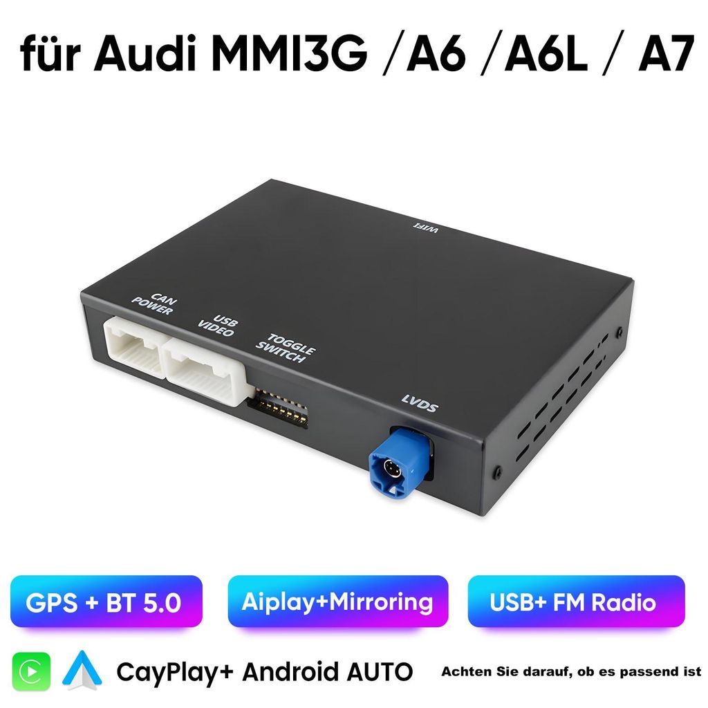 Hexinex Kabelloses Carplay Android Auto Modul für Audi Produktbild 