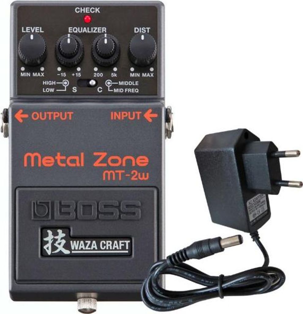 Boss MT-2w Metal Zone Waza Pedal mit Netzteil