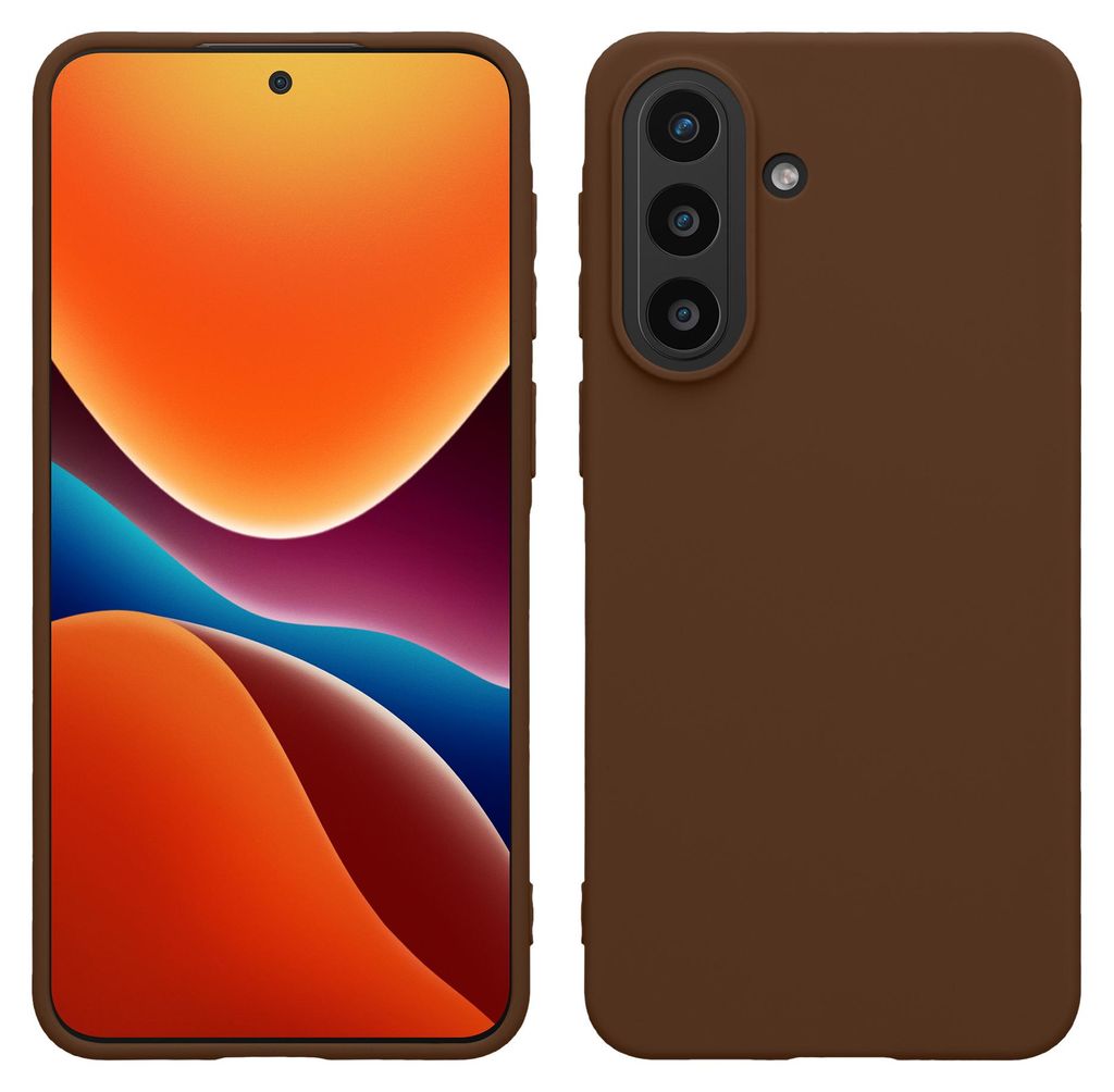 kwmobile Handyhülle für Samsung Galaxy A57 5G Hülle - TPU Case - Kabelloses Laden - Schutzhülle Cover in Chocolate