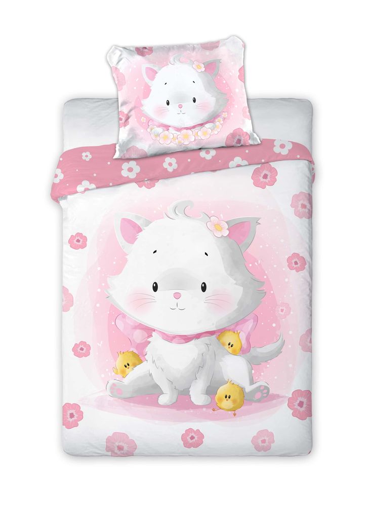 Roztomilé kočičí dětské povlečení 100x135 cm od FARO - Obrázek produktu 