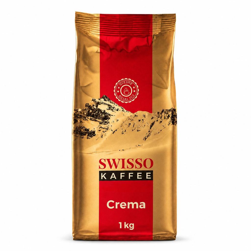 Swisso Kaffee Crema – Aromaťná, prémiová káva z 100% Obrázek produktu  Obrázek vytvořený pomocí AI