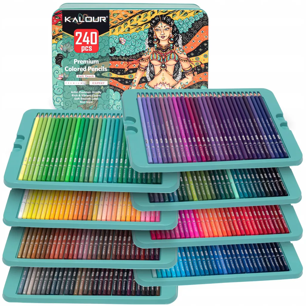 Crayons de couleur KALOUR 240 - Finis les manques de nuances en dessin