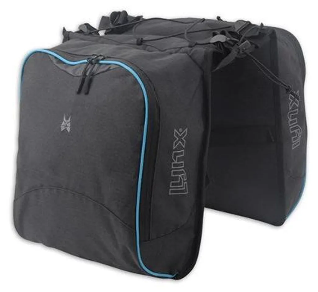 Lynx Joshua Double - Sacoche de vélo double robuste noire de 32L