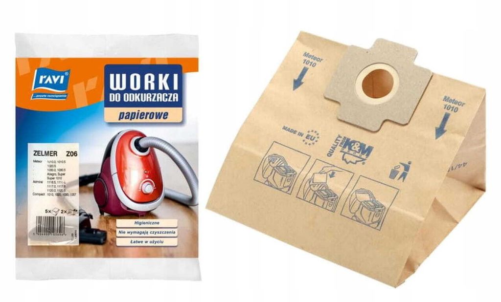 Vrecko do vysávača Zelmer + 2 filtre Z06 5 kusov Obrázok produktu 