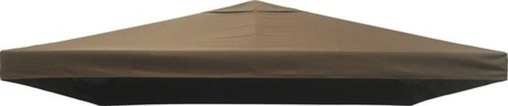 Dachbezug N Pavillon Design 3 x 3 x 2,55 m Polyester braun