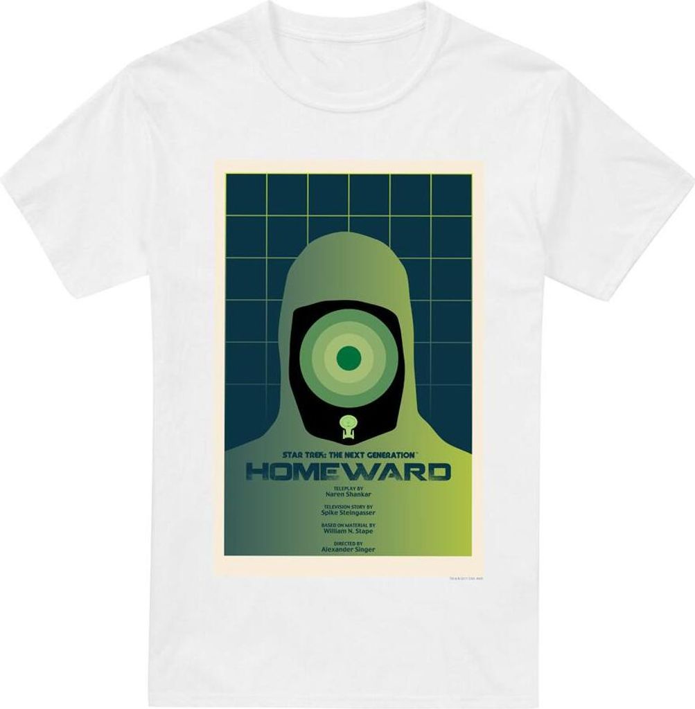 Star Trek - "The Next Generation Season 7 Episode 13" T-Shirt für Herren TV5477 (5XL) (Weiß)