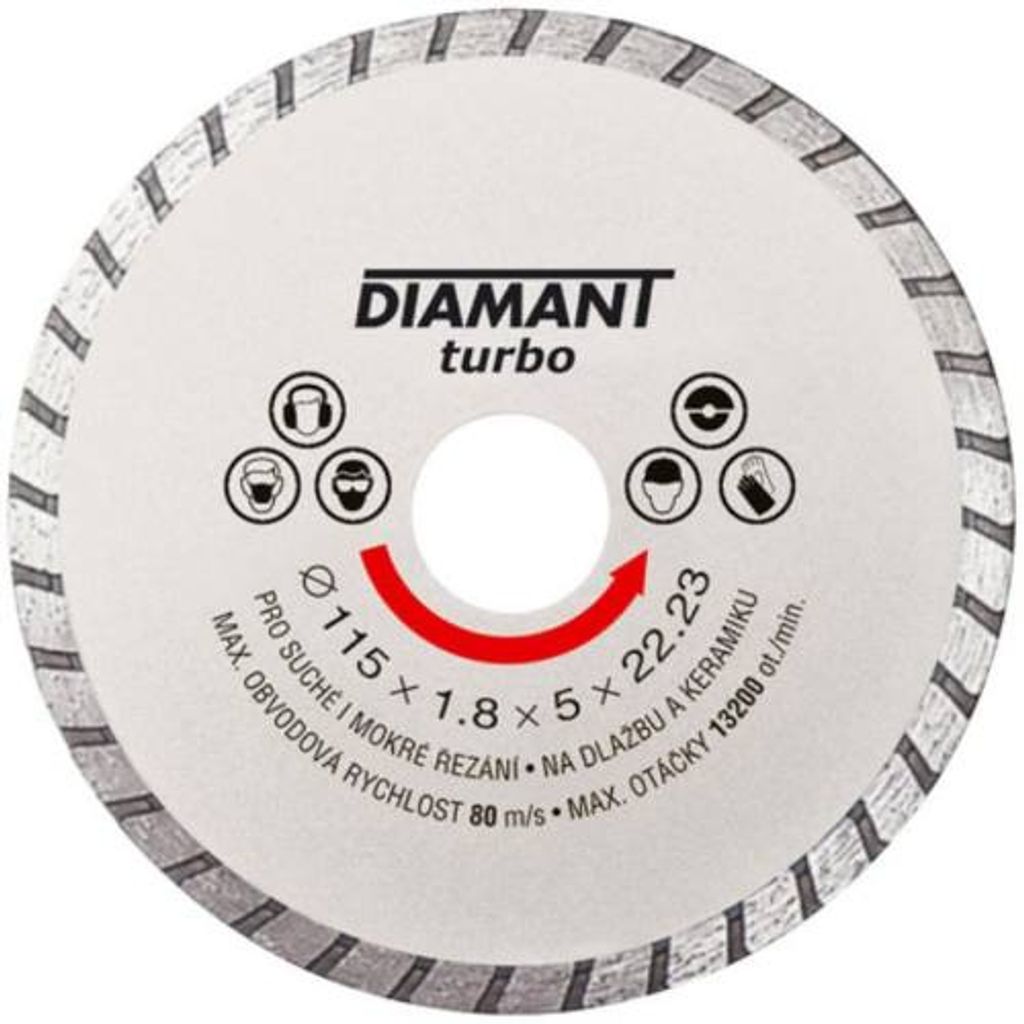 Diamantscheibe DIAMANT 180x22. 2x3. 1mm TURBO Produktbild 