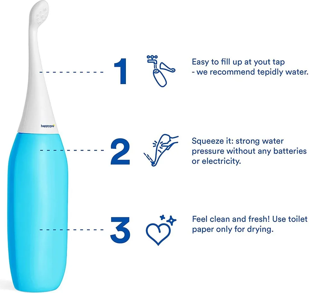 HappyPo 2.0 Douche Anale Blanche Ergonomique Produit Seconde Main - 11