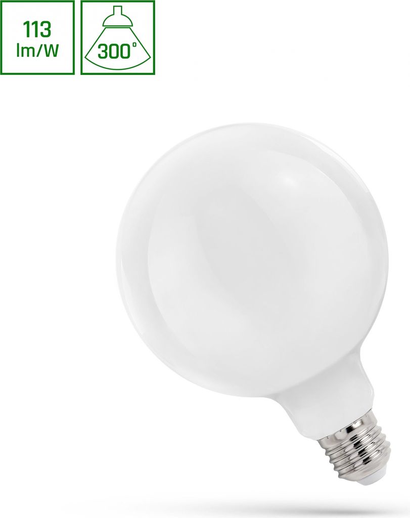 Spectrum LED E27 G125 Filament matt 11W = 85W 230V Globe Produktbild 