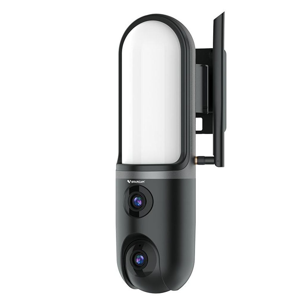 Wandleuchte mit Dual-Objektiv Überwachungskamera, 3MP HD, Produktbild 