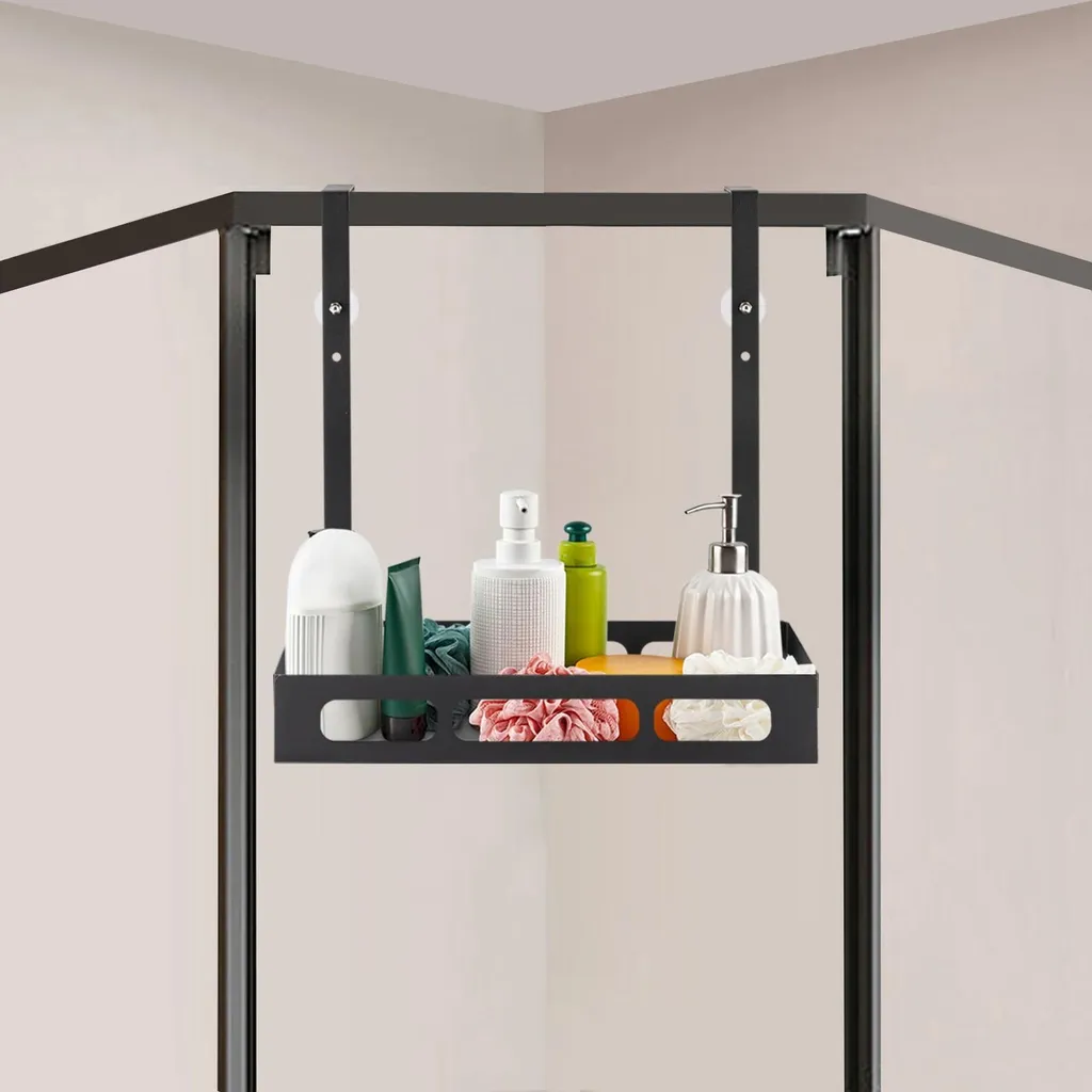 Tablette de douche suspendue pratique pour optimiser le rangement noir - 7