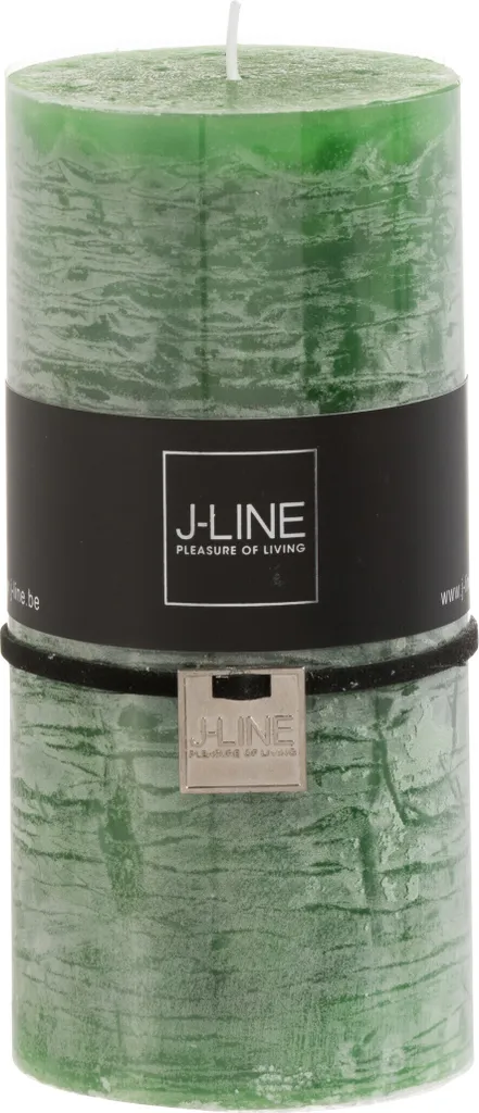 Bougie Pilier Décorative Vert Clair Grand Modèle J-Line - Set de 6