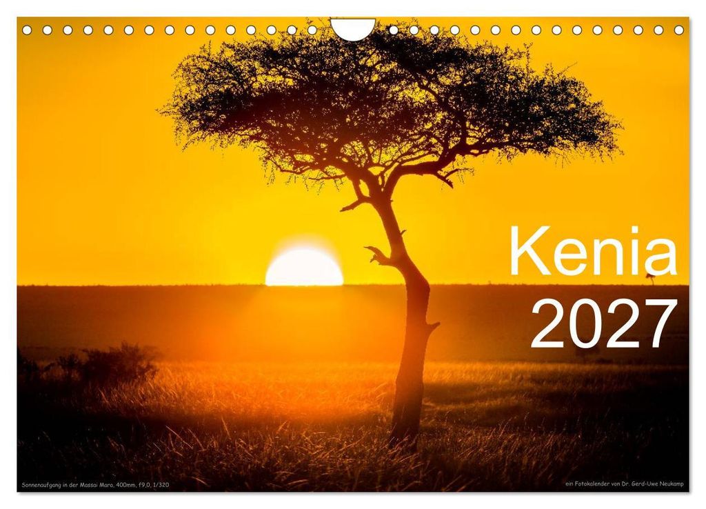 Kenia 2027 (Wandkalender 2027 DIN A4 quer), CALVENDO Monatskalender
