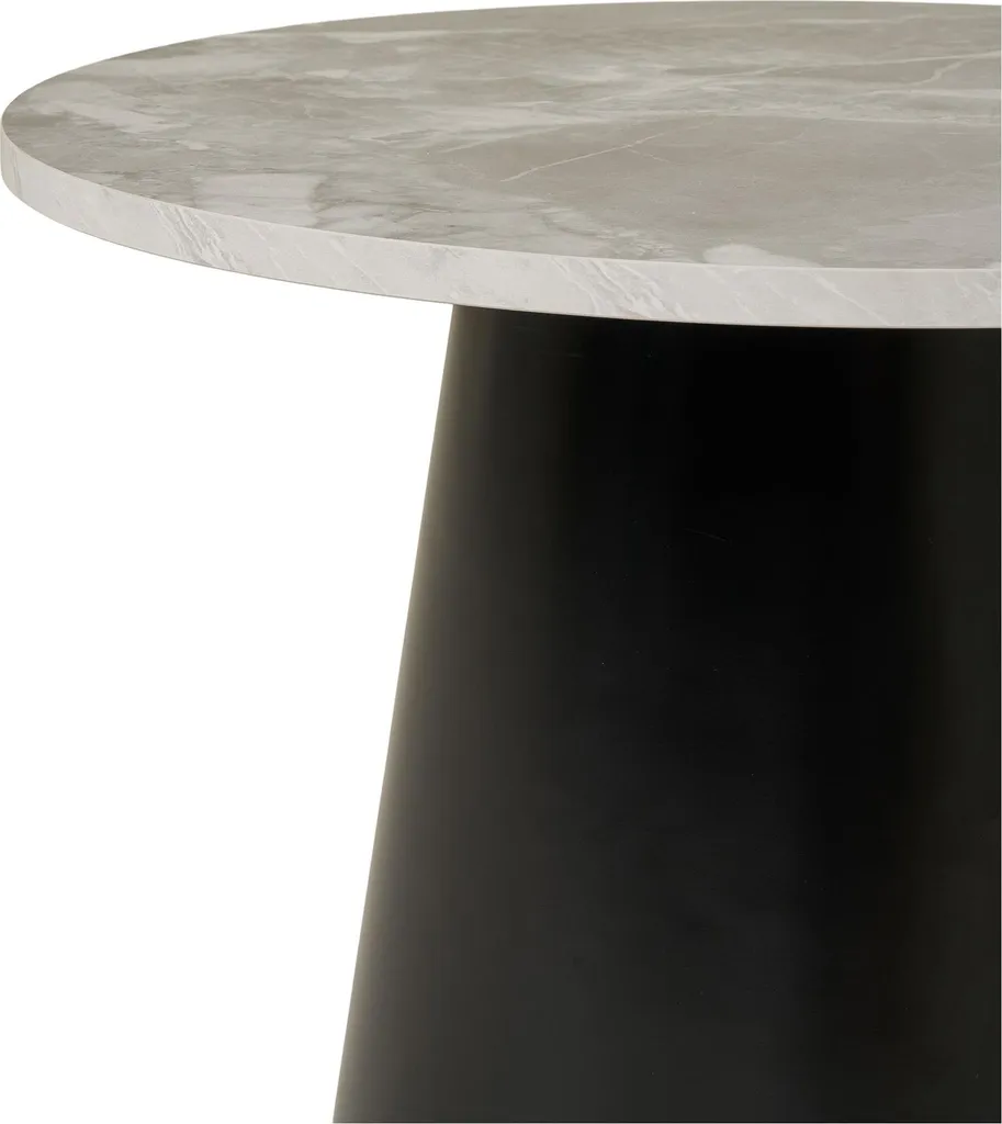 Table basse Brito Ø60cm marbre gris : chic, robuste et facile à monter - 5
