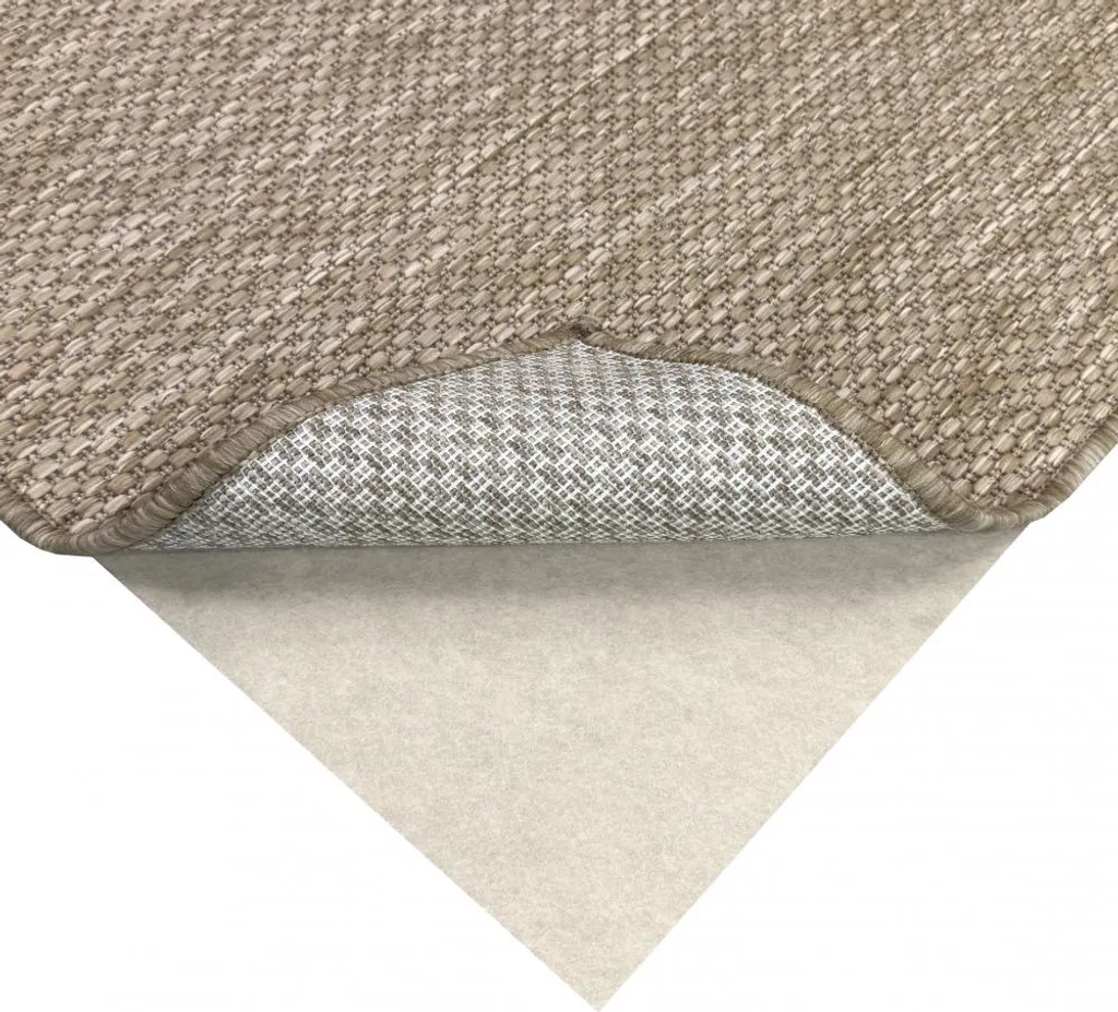 Tapis beige antidérapant certifié Oeko-Tex 240x340 pour sol chauffant