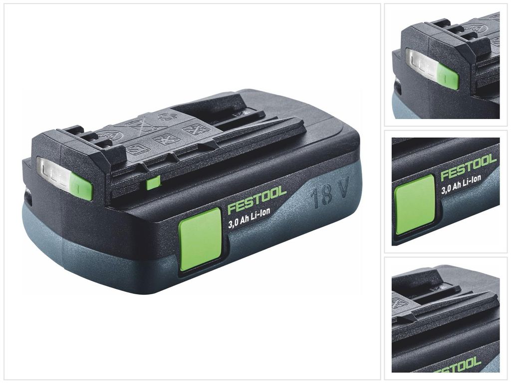 Festool BP 18 Li 3,0 C accu 18 V 3,0 Ah / 3000 mAh Li-Ion ( Productafbeelding 