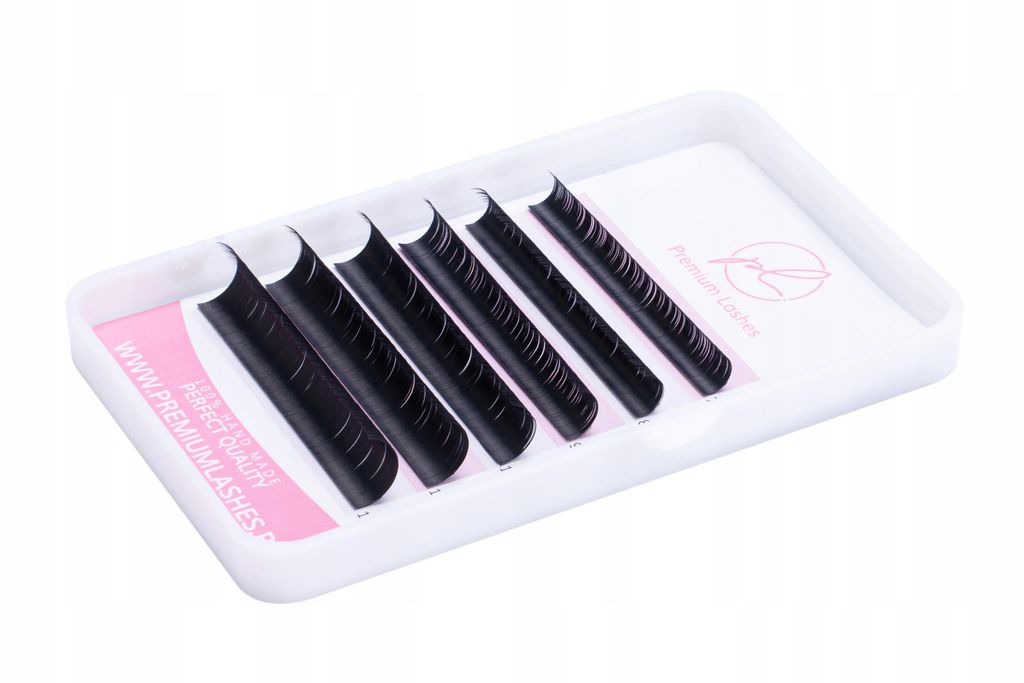 Premium Lashes MINI Palette 6 Streifen Sampler MIX DD/D+ 0,10 7-12mm